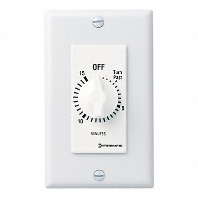 INTERMATIC FD15MWC Spring-Wound Timer White 277V AC