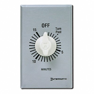 INTERMATIC FF315M Spring Wound Timer Silver 277V AC