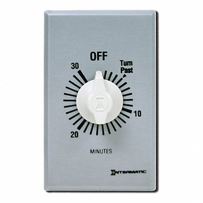 INTERMATIC FF330M Spring Wound Timer Silver 277V AC