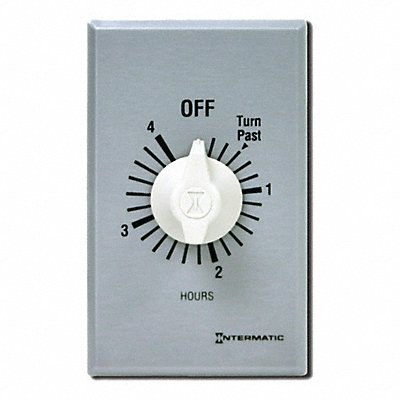 INTERMATIC FF34H Spring Wound Timer Silver 277V AC