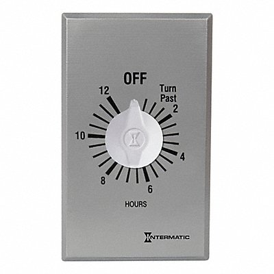 INTERMATIC FF412H Spring Wound Timer Silver 277V AC