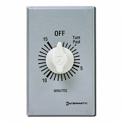INTERMATIC FF415M Spring Wound Timer Silver 277V AC