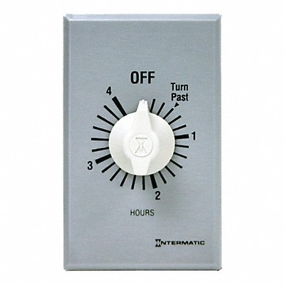 INTERMATIC FF4H Spring Wound Timer Silver 277V AC