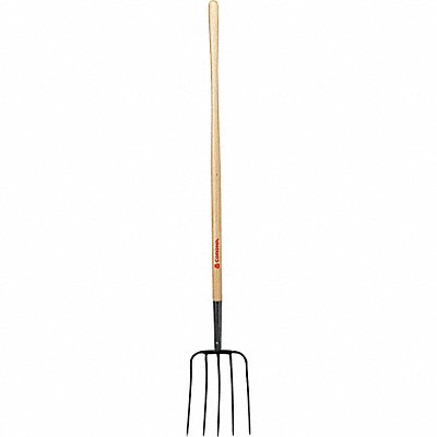 CORONA FK72005 Manure Fork 5 Tine 54 Ash Wood Handle
