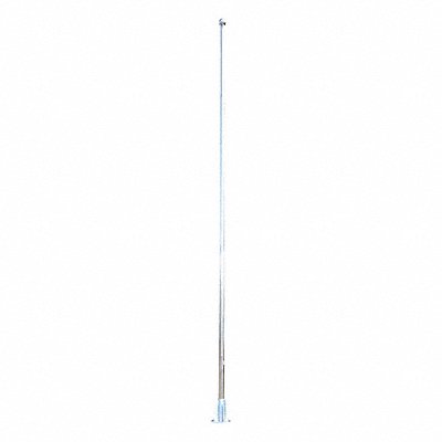 VESTIL FLP25SS Flag Pole Silver 25 ft H Steel