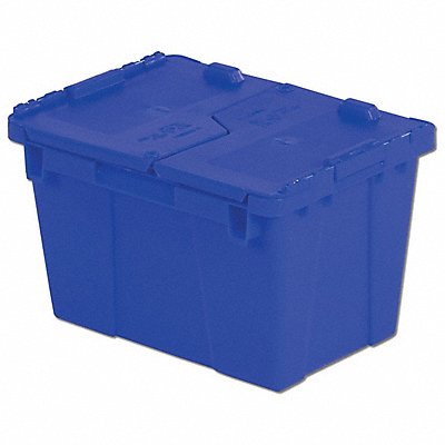 ORBIS FP06Blue H5663 Attached Lid Container Blue Solid HDPE