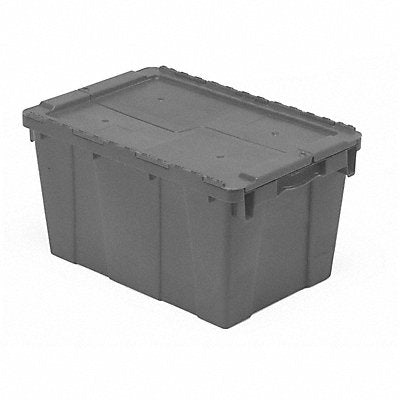 ORBIS FP19Grey Attached Lid Container Grey Solid HDPE