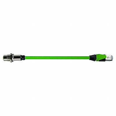 MURRELEKTRONIK 7000515517901500 Cordset M12 Male RJ45 Green