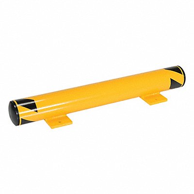 GRAINGER FSBOL36 Floor Stop Bollard 5 in H Yellow Steel