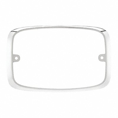 FEDERAL SIGNAL FR6MC Bezel Chrome 6-7/64 Lx5-5/16 Hx1-13/64 W
