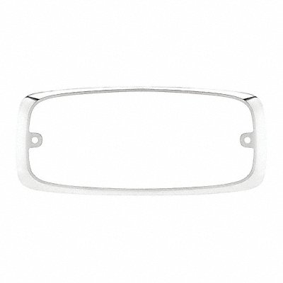 FEDERAL SIGNAL FR7MC Bezel Chrome Poly 7 L x4 H x1-7/64 W