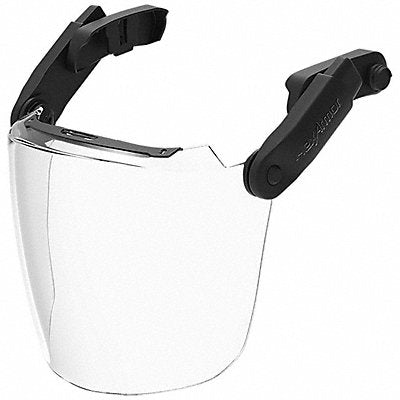 HEXARMOR 1732001 Face Shield Single Crown PC Clear/Black