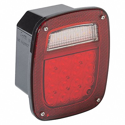 GROTE G5202 Box Lamp Square Red 5-3/4 L