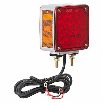 GROTE G5530 Two SidedLamp Square Red Yellow 4-5/8 L