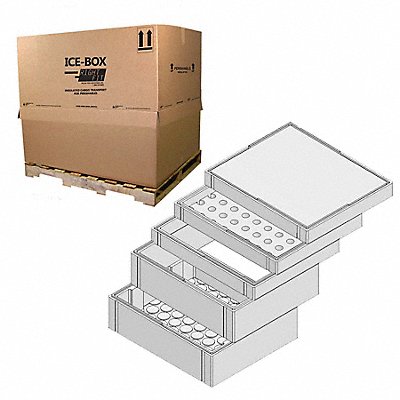 POLAR TECH GE101AVSK1E1P Insulated Shipping Kit 2 EPS Foam
