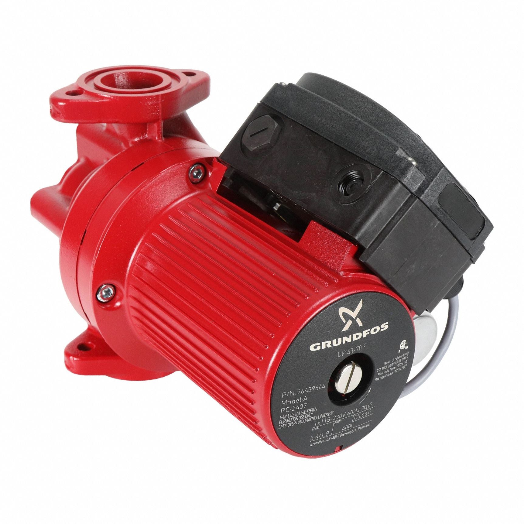 GRUNDFOS 96439644 UP43-70F 3/4HP 115/230V