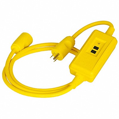 HUBBELL WIRING DEVICE-KELLEMS GFPST4C15A Self Test Portable GFCI
