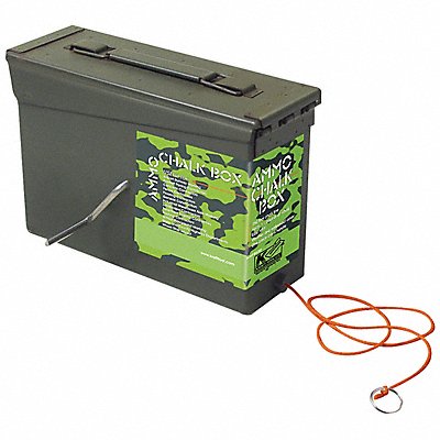 KRAFT TOOL GG302 Chalk Line Box 150 ft Poly Cord Camo Grn