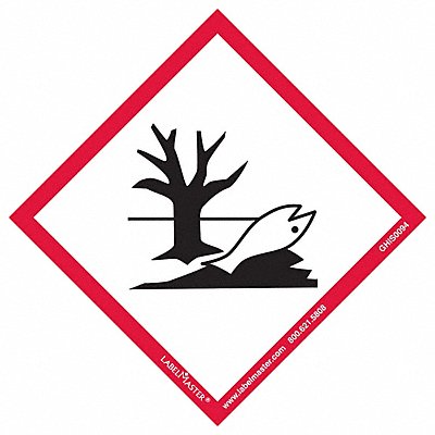 LABELMASTER GHIS0094 GHS Environment Label 4 H 4 W PK50
