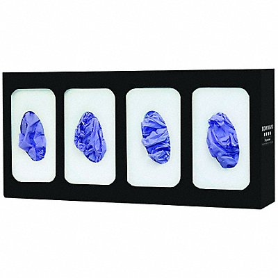 BOWMAN DISPENSERS GL0040420 Glove Dispenser Metal Black Quad