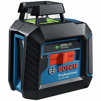 BOSCH GLL5040G Cross-Line Laser AA Batteries 100 ft