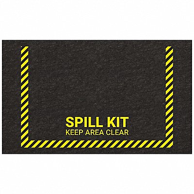 PIG GRPWS3509BK Floor Mat Spill Station 3 ft PK2