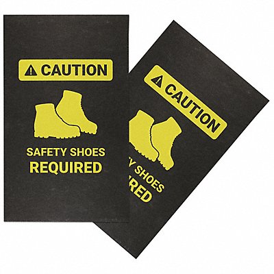PIG GRPWS3504BK Floor Mat Safety Shoes Required 3 ft PK2