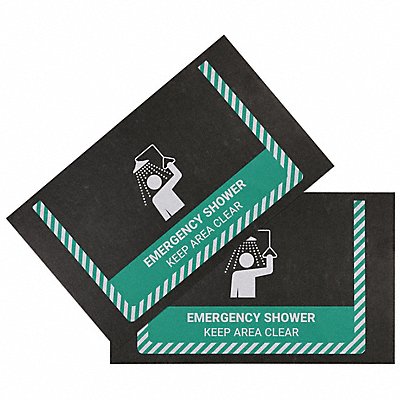 PIG GRPWS3510BK Floor Mat Emergency Shower 3 ft PK2