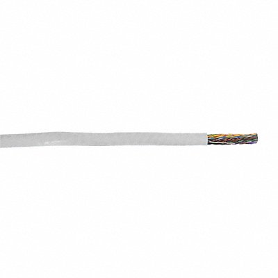 GENSPEED 2131505 Patch Cord White 0.4 in Cable Dia.