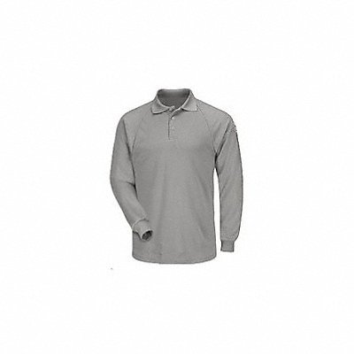BULWARK SMP2GYRGL Polo Classic Long Sleeve Gray L