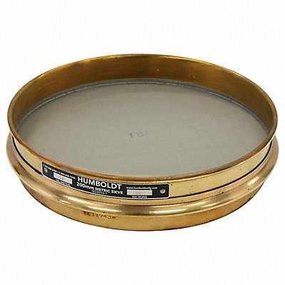 HUMBOLDT 5JCH7 Test Sieve 200mm Brass Frame 80 micron