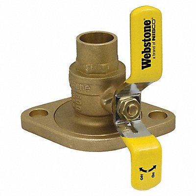 WEBSTONE 51404HV Manual 2-Way Ball Valve Sweat Brass