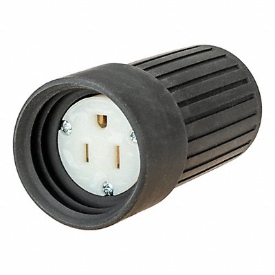 HUBBELL WIRING DEVICE-KELLEMS HBL6024ST Weatherproof Boot Black 15 A Elastomer