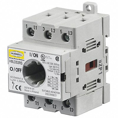 HUBBELL HBLDS3RS Replacment Disconnect Switch 30A
