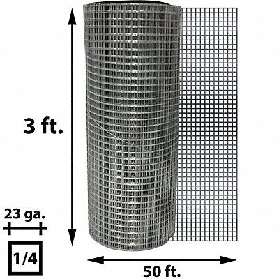 GRAINGER HC43650 Hardware Cloth Galvanized Steel