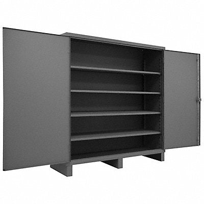 DURHAM MFG HDC2460784S95 Storage Cabinet 78 x60 x24 Grey 4Shlv