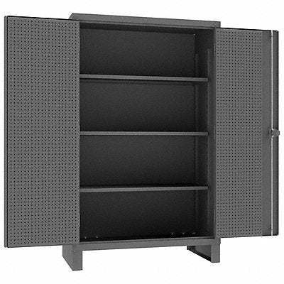 DURHAM MFG HDCP2448783S95 Pegboard Cab 78 x48 x24 Gry 1000lbLoad