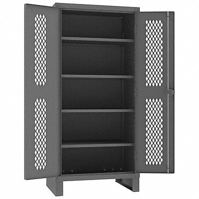 DURHAM MFG HDCV2436784S95 Storage Cabinet 78 x36 x24 Grey 4Shlv