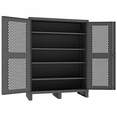 DURHAM MFG HDCV2460784S95 Storage Cabinet 78 x60 x24 Grey 4Shlv