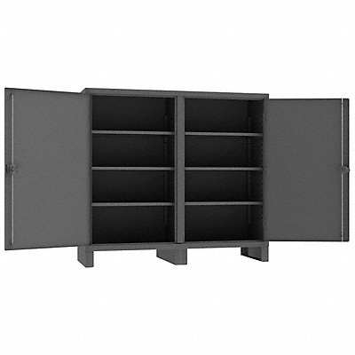 DURHAM MFG HDDS2472666S95 Storage Cabinet 66 x72 x24 Grey 6Shlv