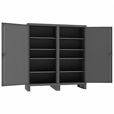 DURHAM MFG HDDS2472788S95 Storage Cabinet 78 x72 x24 Grey 8Shlv