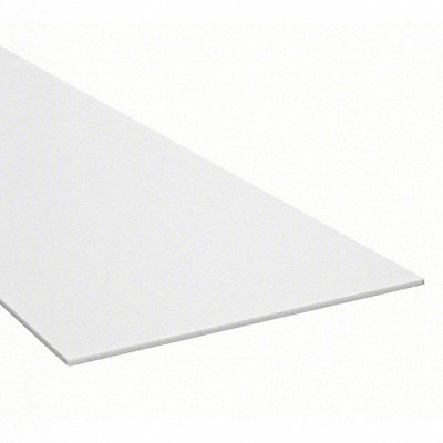 GRAINGER 3HMP6 K6064 Plastic Sheet HDPE 48 x96 0.25 T Off White Opaque