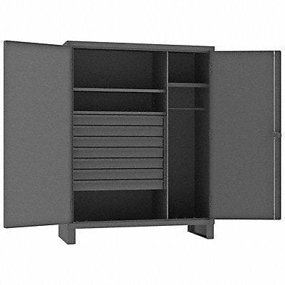 DURHAM MFG HDWC2448787M95 Storage Cabinet Legs Grey 78 x 48 x 24