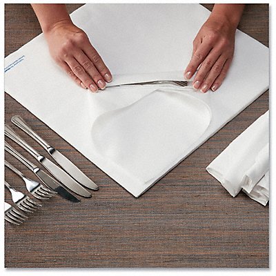GRAINGER 253263 Disposabe Dinner Napkin 7 3/4 in x 7 3/4 in PK1000