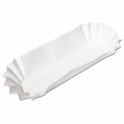 GRAINGER 610740 Disposable Food Tray White 6 in W PK3000