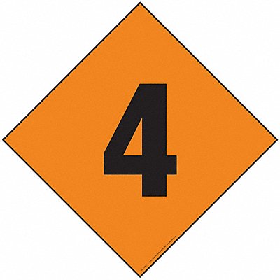 LABELMASTER HMPG148PL DOT Container Placard Plastic-Lite