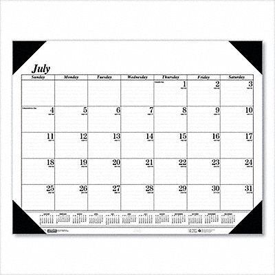 HOUSE OF DOOLITTLE HOD12502 Academic Desk Pad Calendar 22x17 In.