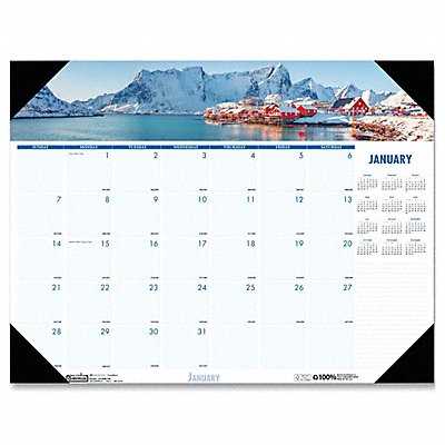 HOUSE OF DOOLITTLE HOD178 Desk Pad Calendar 22x17 In Coastlines