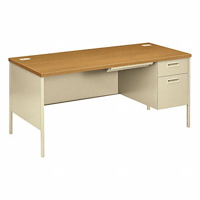 HON HP3265RCL Single Pedestal Desk 29 1/2 in H 66 in W