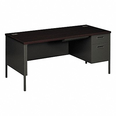 HON HP3265RNS Single Pedestal Desk 29 1/2 in H 66 in W
